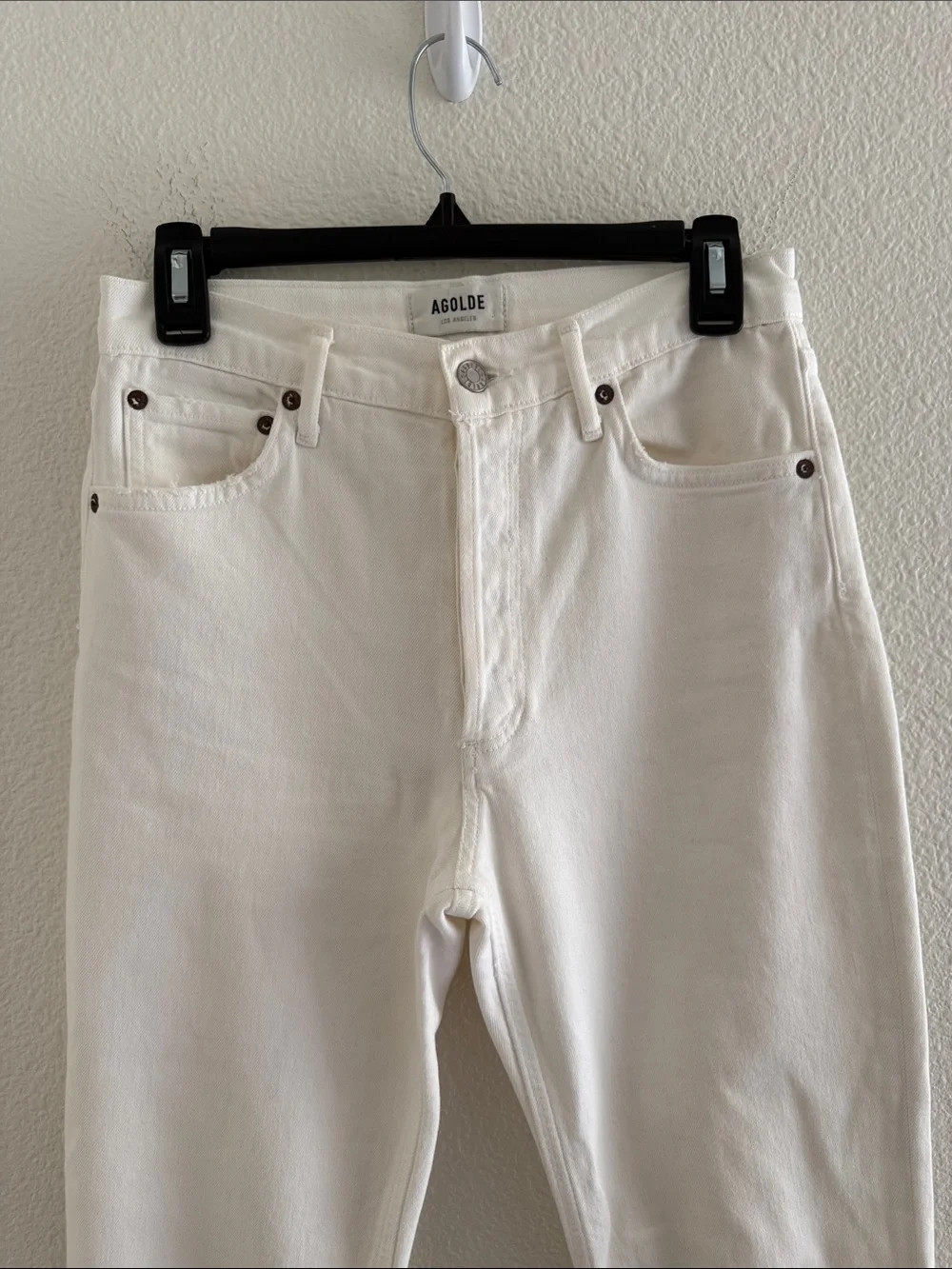 Agolde Riley Crop Jeans White Size 27